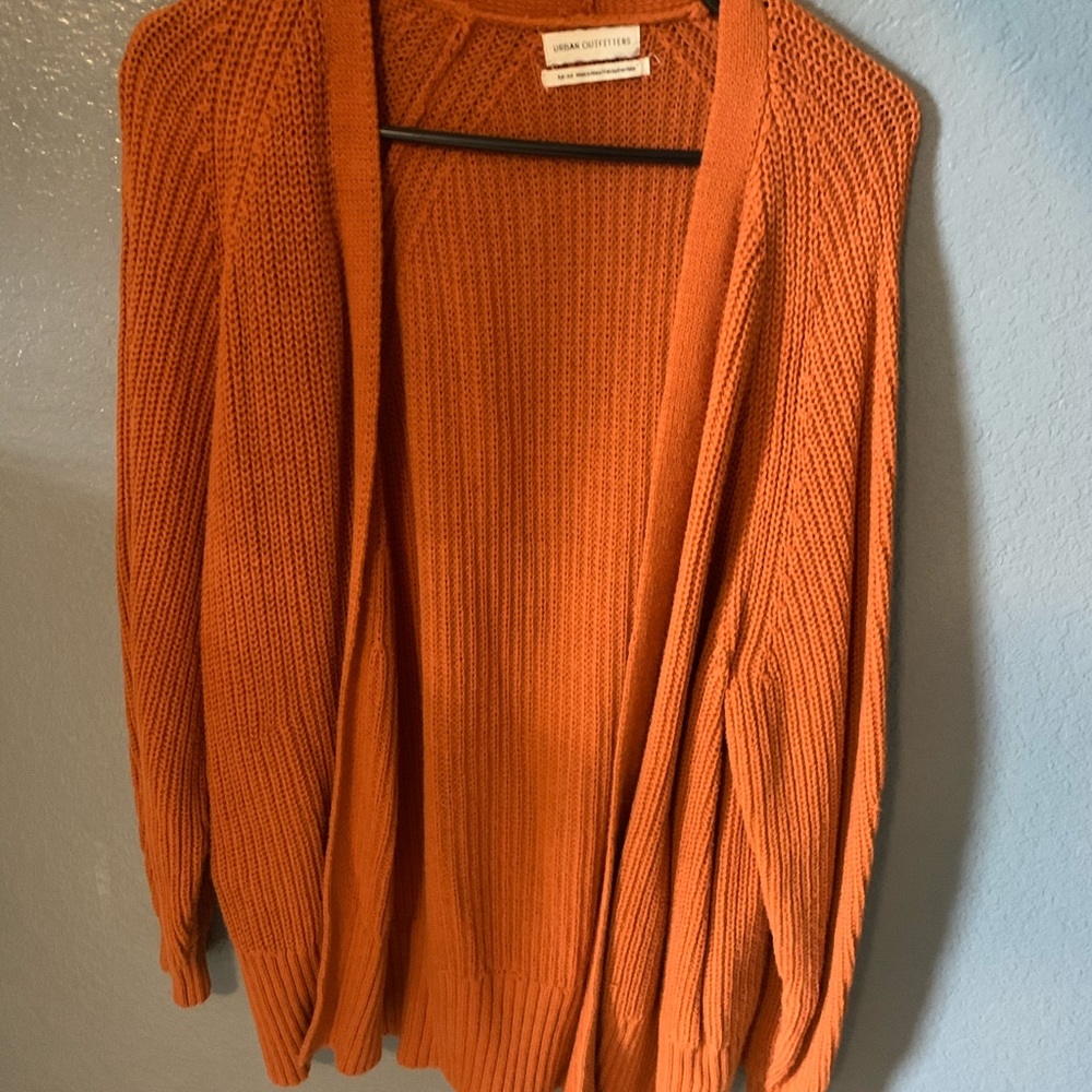 Urban Outfitters Orange Cardigan